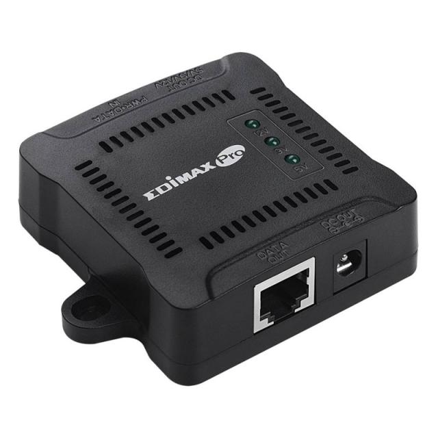 Edimax - GP-101ST divisor de red Negro Energía sobre Ethernet (PoE)