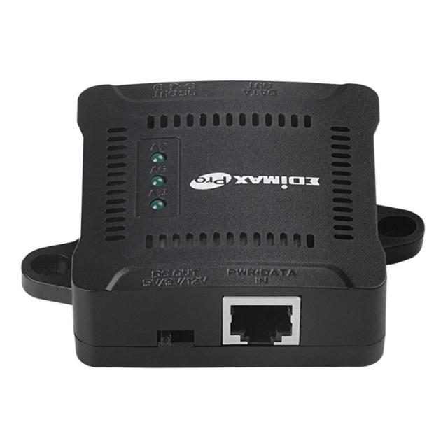Edimax - GP-101ST divisor de red Negro Energía sobre Ethernet (PoE)