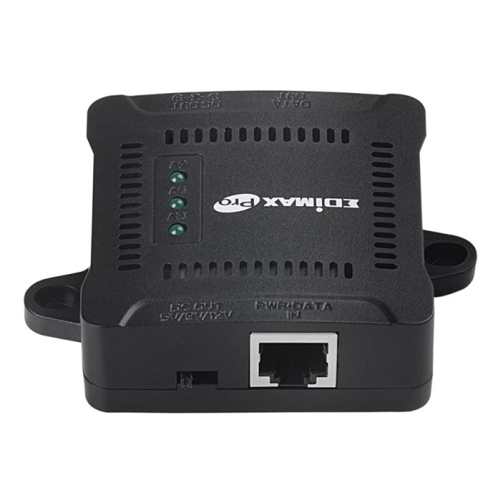 Edimax - GP-101ST divisor de red Negro Energía sobre Ethernet (PoE)