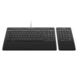 Dconnexion - Keyboard Pro with Numpad teclado Oficina USB Negro