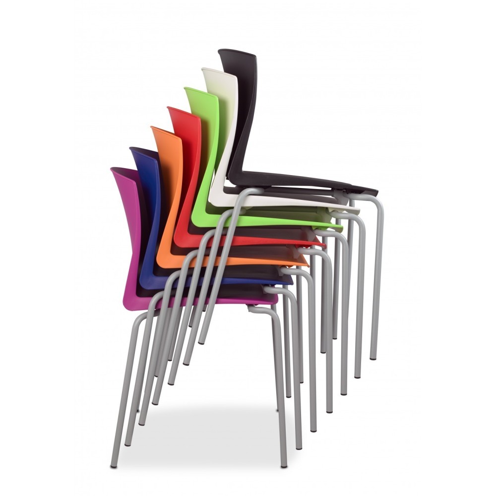 Silla Cloe 4 Patas Estructura Gris