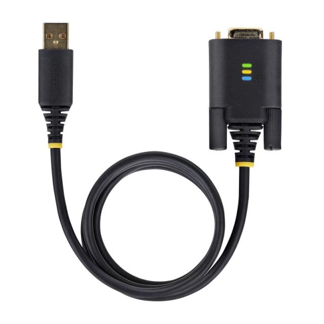 StarTech.com - Cable Adaptador USB a Serie de 3m - Retención COM - FTDI - USB a DB9 RS232 Serial - Tornillos Intercambiables - P