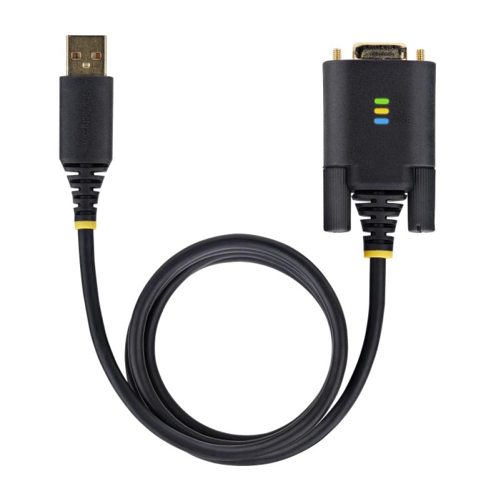 StarTech.com - Cable Adaptador USB a Serie de 3m - Retención COM - FTDI - USB a DB9 RS232 Serial - Tornillos Intercambiables - P