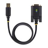 StarTech.com - Cable Adaptador USB a Serie de 3m - Retención COM - FTDI - USB a DB9 RS232 Serial - Tornillos Intercambiables - P