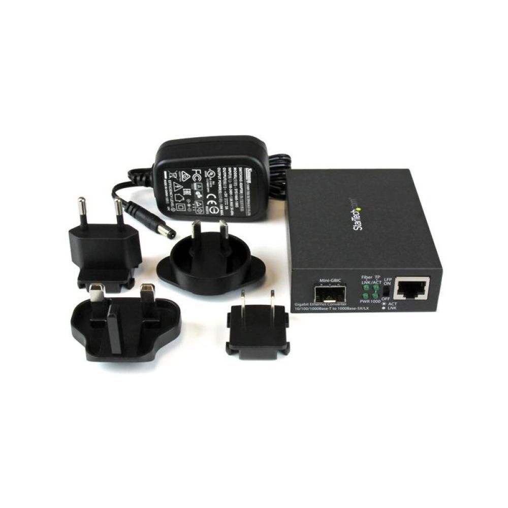 StarTech.com - Conversor de Medios Ethernet Gigabit a Fibra con SFP abierto