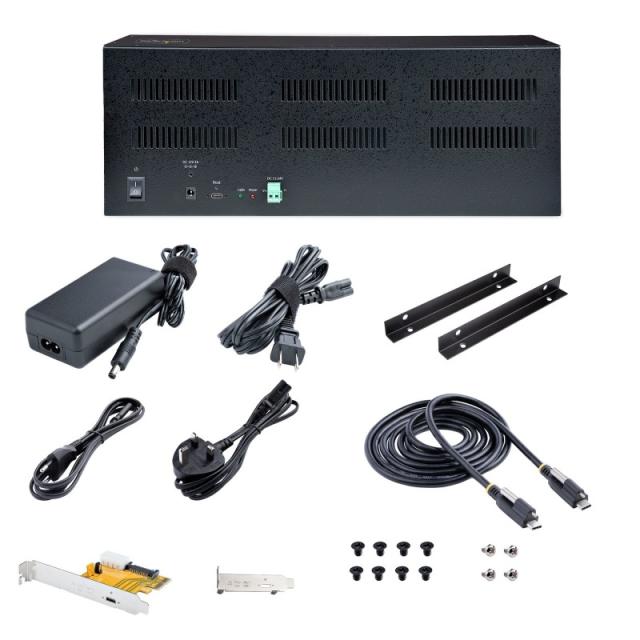 StarTech.com - Caja Externa de Expansión PCIe x2 a 4 Ranuras PCI Express x1 - Riser Extensor de 4 Slots PCIe con Tarjeta Host PC