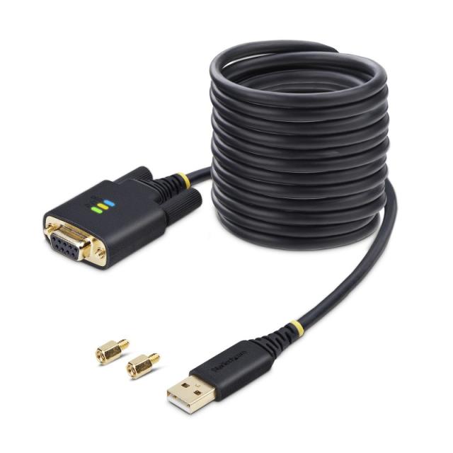 StarTech.com - 1P10FFCN-USB-SERIAL cable de serie Negro 3 m USB tipo A DB-9