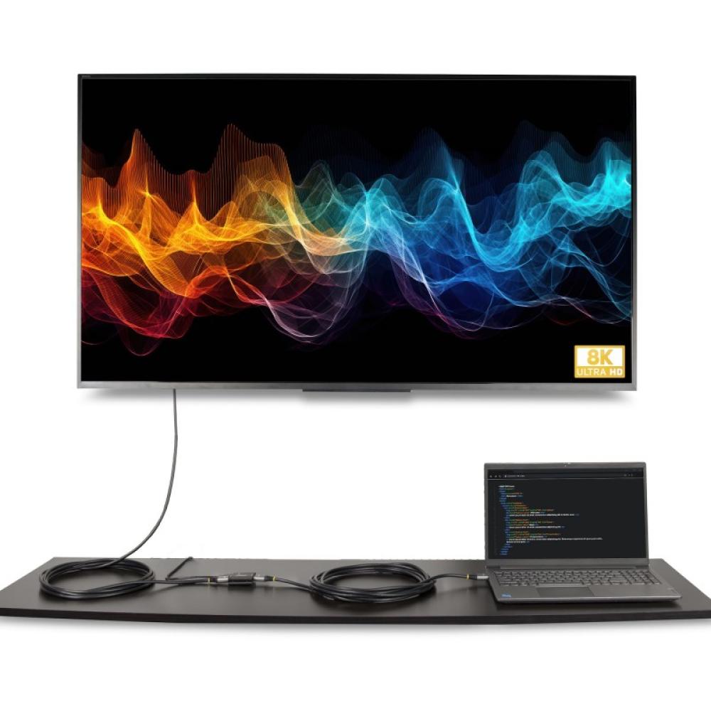 StarTech.com - Amplificador de Señal HDMI 8K 60Hz / 4K 144Hz - 10m - Repetidor Booster HDMI 2.1 de Señal de Vídeo - Extensor Ala