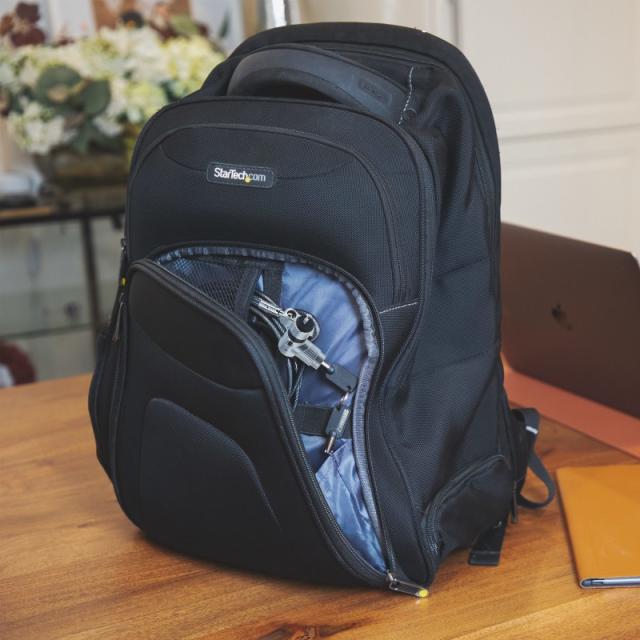 StarTech.com - Cable de 2m Universal de Seguridad para Ordenador Portátil - Cable de Bloqueo Compatible con Noble Wedge/Nano/K-S