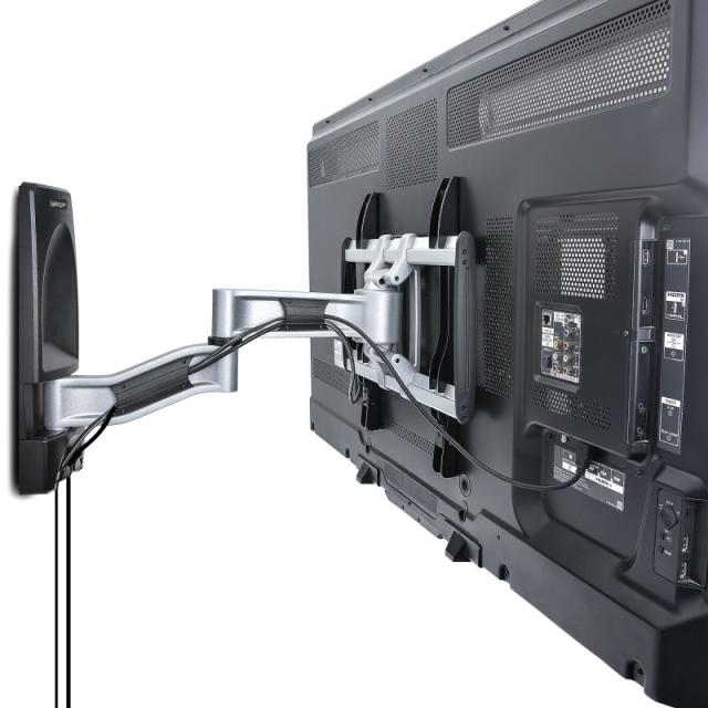 StarTech.com - Soporte de Montaje Articulado de Pared para Televisores - Soporte VESA de Pared - Soporta TV Plano o Curvos de 65