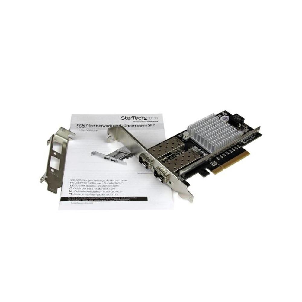 StarTech.com - Tarjeta PCI Express de Red de Fibra de 10GB con 2 Puertos de SFP+ Abiertos