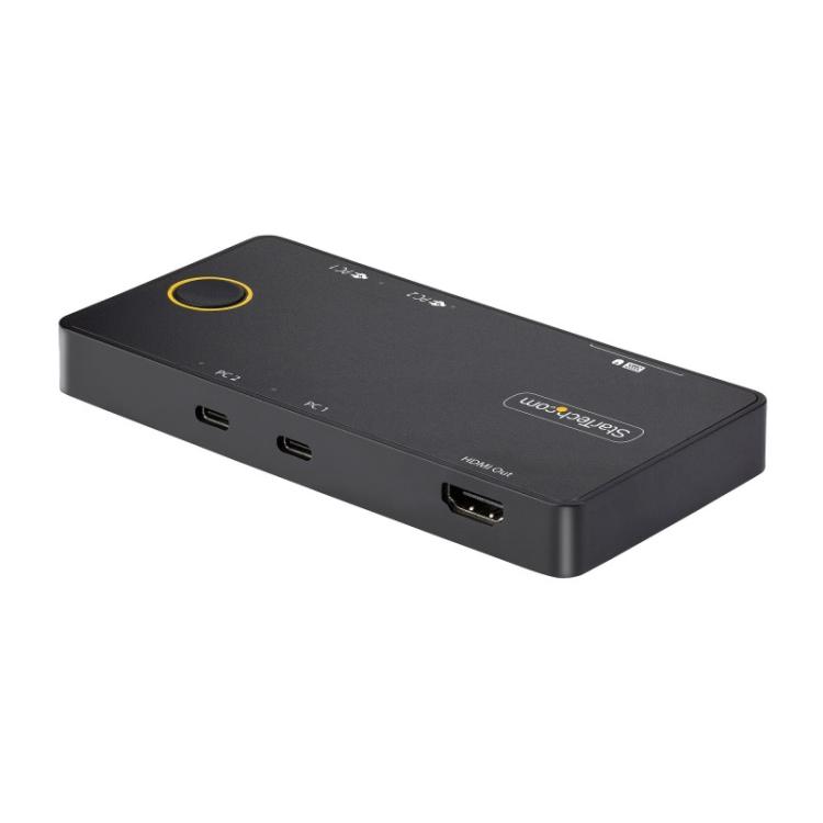 StarTech.com - C2-H46-UC2-PD-KVM interruptor KVM Negro