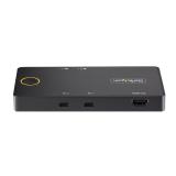 StarTech.com - C2-H46-UC2-PD-KVM interruptor KVM Negro