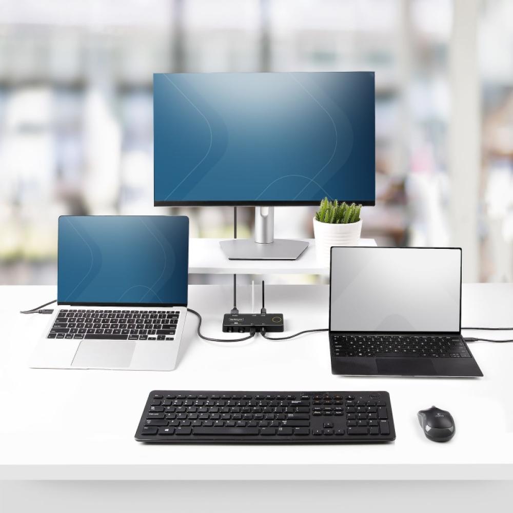 StarTech.com - C2-H46-UC2-PD-KVM interruptor KVM Negro