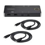StarTech.com - C2-H46-UC2-PD-KVM interruptor KVM Negro