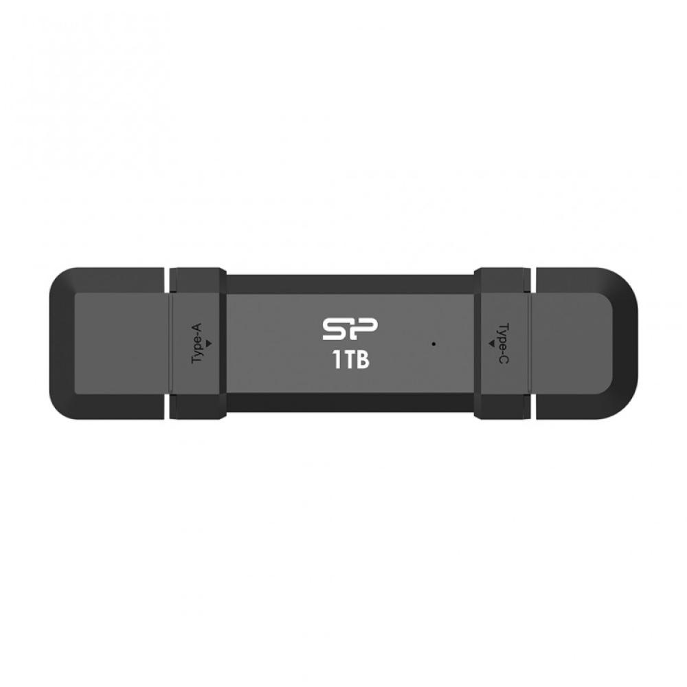 Silicon Power - DS72 unidad flash USB 1 TB USB Type-A / USB Type-C 3.2 Gen 2 (3.1 Gen 2) Negro
