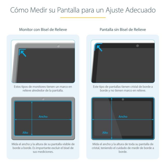 StarTech.com - Filtro de Privacidad Dorado de 24in para Monitor de 16:10 - Filtro Reversible - Filtro de Pantalla Brillante Remo