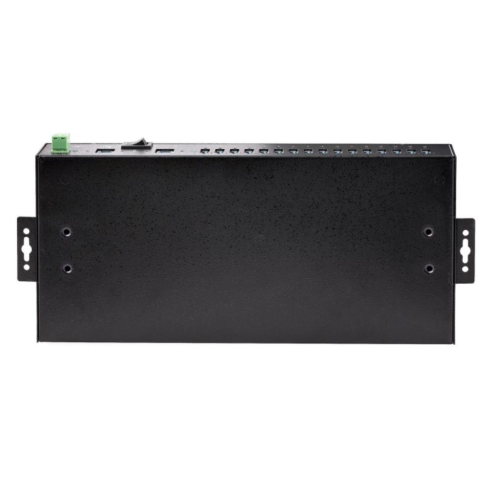 StarTech.com - Hub Ladrón USB 3.0 5Gb de 16 Puertos Industrial - Metal - Montaje en Rack/Superficie/DIN - Carga Compartida USB 1