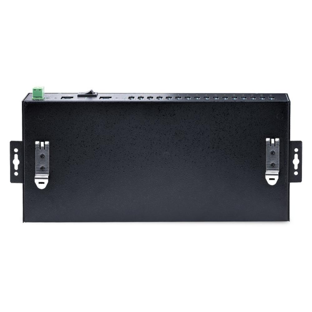 StarTech.com - Hub Ladrón USB 3.0 5Gb de 16 Puertos Industrial - Metal - Montaje en Rack/Superficie/DIN - Carga Compartida USB 1