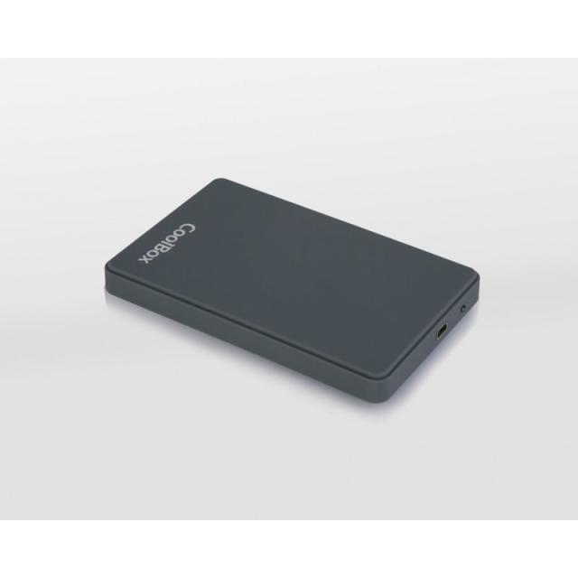 CoolBox - CAJA/CARCASA HDD/SSD 2.5" SLIMCOLOR SCG2543 GRIS USB3.2 GEN1