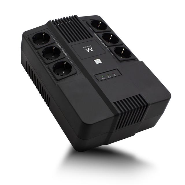 Ewent - EW3945 sistema de alimentación ininterrumpida (UPS) Línea interactiva 0,6 kVA 360 W 1 salidas AC