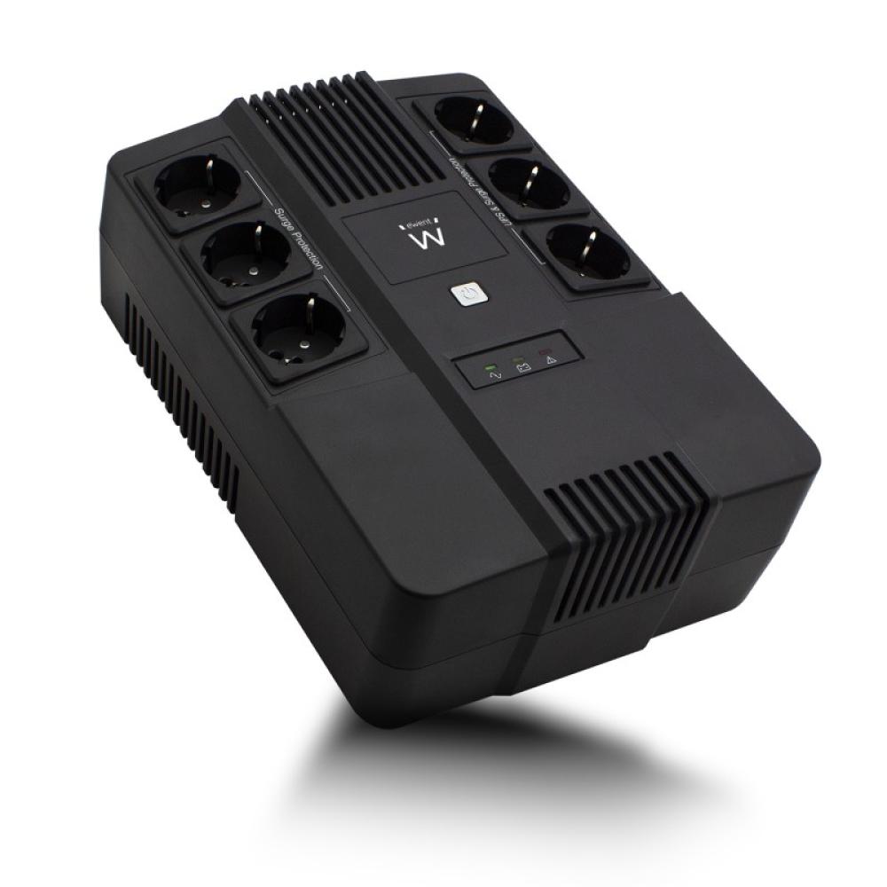 Ewent - EW3945 sistema de alimentación ininterrumpida (UPS) Línea interactiva 0,6 kVA 360 W 1 salidas AC