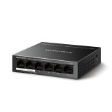 Mercusys - MS106LP switch Gestionado Fast Ethernet (10/100) Energía sobre Ethernet (PoE) Negro