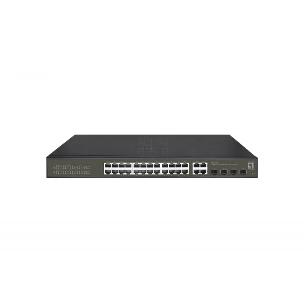 LevelOne - GES-2128P switch Gestionado L2 Gigabit Ethernet (10/100/1000) Energía sobre Ethernet (PoE) Negro