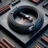 Phasak - Cable de Red Cat.6 UTP Solido CCA Cat.6 UTP Negro 3M