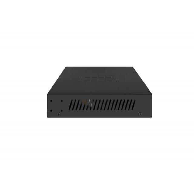 LevelOne - GES-2110P switch Gestionado L2 Gigabit Ethernet (10/100/1000) Energía sobre Ethernet (PoE) Negro