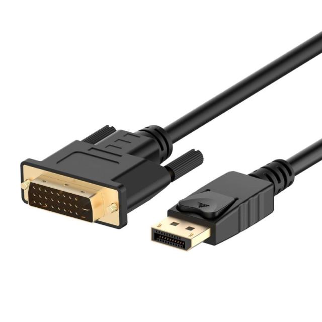 Ewent - EC1441 adaptador de cable de vídeo 1,8 m DisplayPort DVI-D Negro