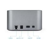 TooQ - TQDS-805G base de conexión para disco duro USB 3.2 Gen 1 (3.1 Gen 1) Type-B Aluminio