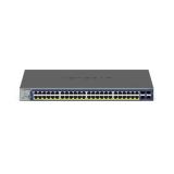 NETGEAR - GS752TXP Gestionado L2/L3/L4 10G Ethernet (100/1000/10000) Energía sobre Ethernet (PoE) Negro