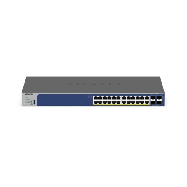 NETGEAR - GS728TXP L2/L3 10G Ethernet (100/1000/10000) Energía sobre Ethernet (PoE) Negro
