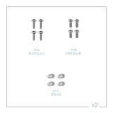 TooQ - Soporte de Mesa para 2 Pantallas 17"-32" y Portátil, Negro