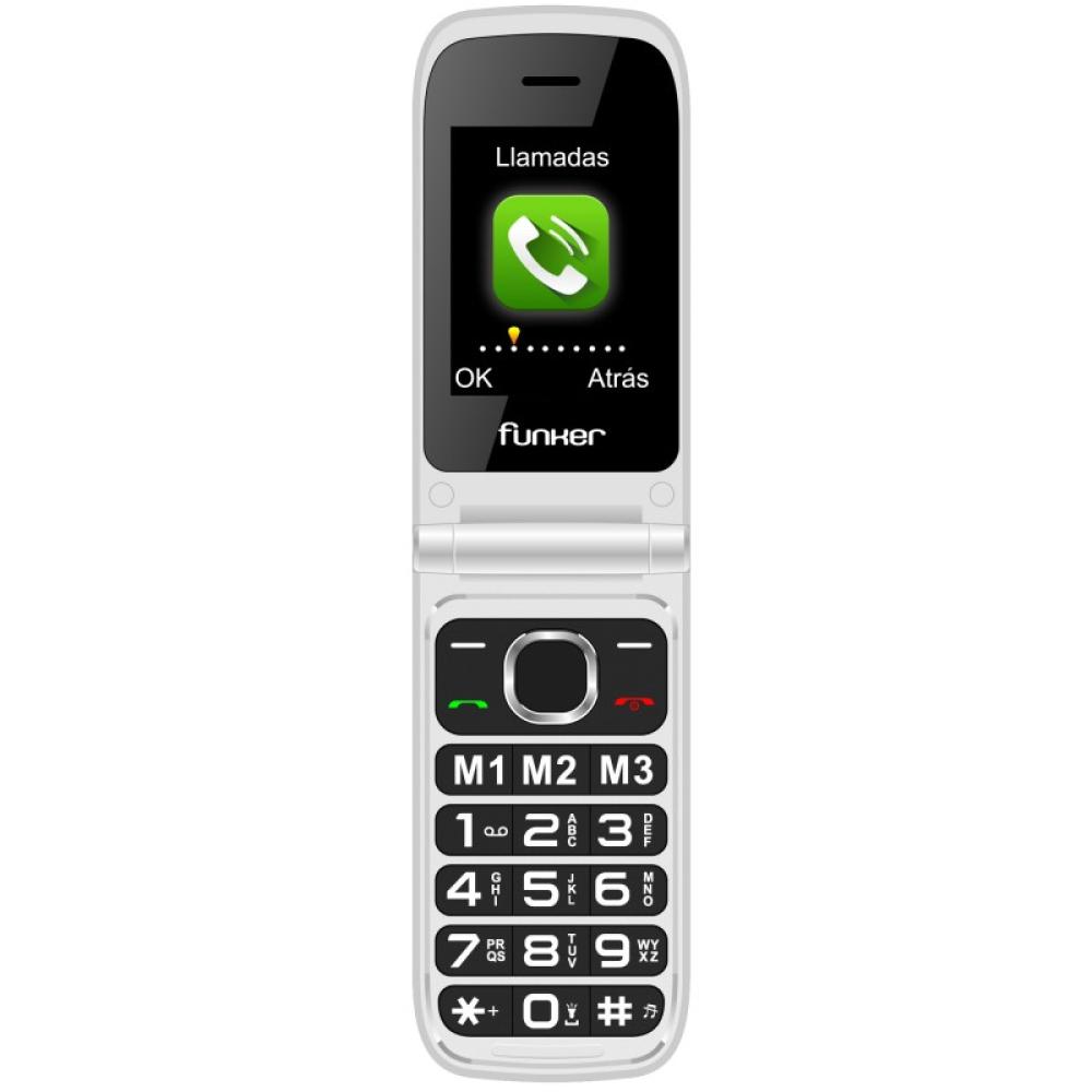 Funker - C250 COMFORT POWER 4G 6,1 cm (2.4") 128 g Gris Teléfono para personas mayores