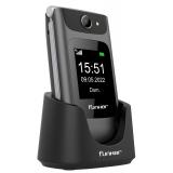 Funker - C250 COMFORT POWER 4G 6,1 cm (2.4") 128 g Gris Teléfono para personas mayores