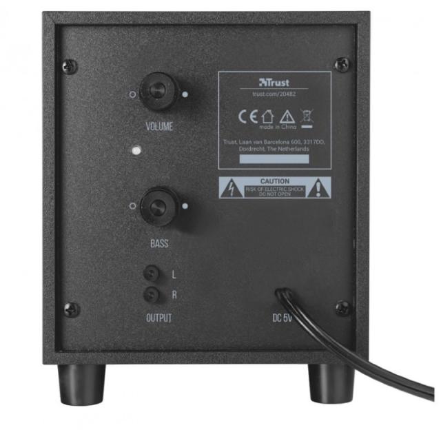 Trust - Avora 2.1 conjunto de altavoces 9 W PC Negro 2.1 canales De 2 vías