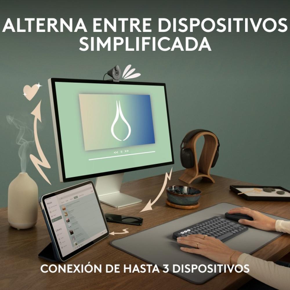 Logitech - 910-007013 ratón Viajes Ambidextro RF Wireless + Bluetooth Óptico 4000 DPI