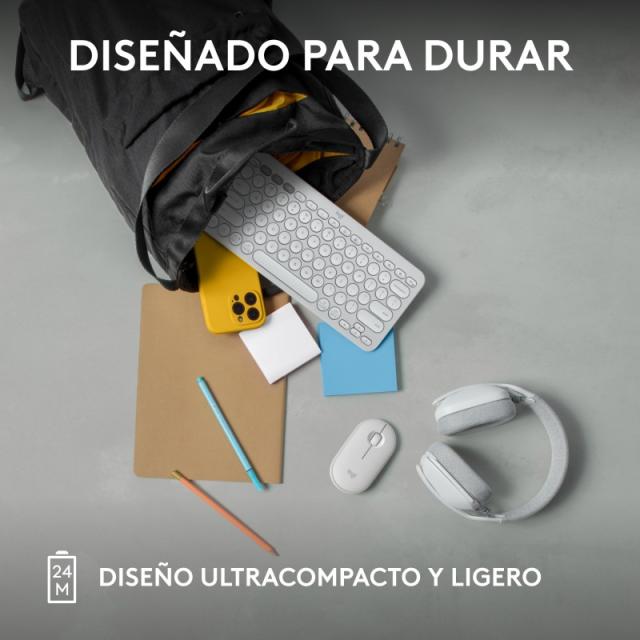 Logitech - 910-007013 ratón Viajes Ambidextro RF Wireless + Bluetooth Óptico 4000 DPI