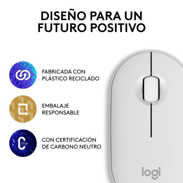 Logitech - 910-007013 ratón Viajes Ambidextro RF Wireless + Bluetooth Óptico 4000 DPI