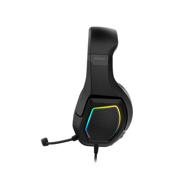 Krom - Kopa 7.1 Auriculares Alámbrico Diadema Juego Negro