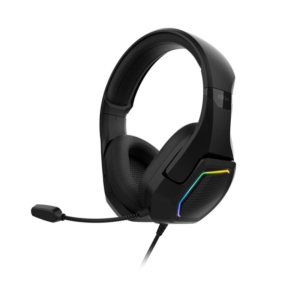 Krom - Kopa 7.1 Auriculares Alámbrico Diadema Juego Negro
