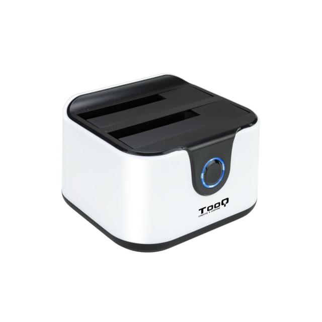 TooQ - DOCK STATION SATA 2.5/3.5 A USB 3.0 CLONE OTB NEGRO-BLANCO