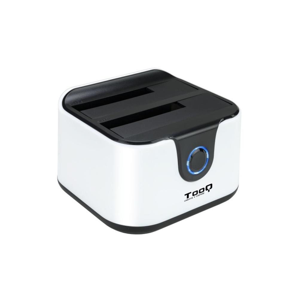 TooQ - DOCK STATION SATA 2.5/3.5 A USB 3.0 CLONE OTB NEGRO-BLANCO