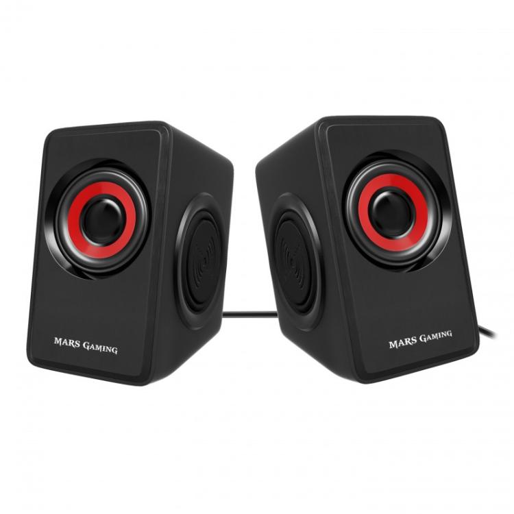 Mars Gaming - MS1, altavoces 10W, subwoofer, Jack 3.5mm, Pc/Mac/smartphone/tablet