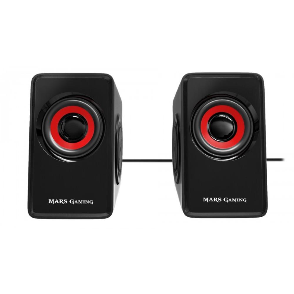 Mars Gaming - MS1, altavoces 10W, subwoofer, Jack 3.5mm, Pc/Mac/smartphone/tablet