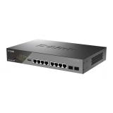 D-Link - DSS-200G-10MP/E switch Gestionado L2 Gigabit Ethernet (10/100/1000) Energía sobre Ethernet (PoE) 1U Gris