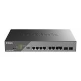 D-Link - DSS-200G-10MP/E switch Gestionado L2 Gigabit Ethernet (10/100/1000) Energía sobre Ethernet (PoE) 1U Gris