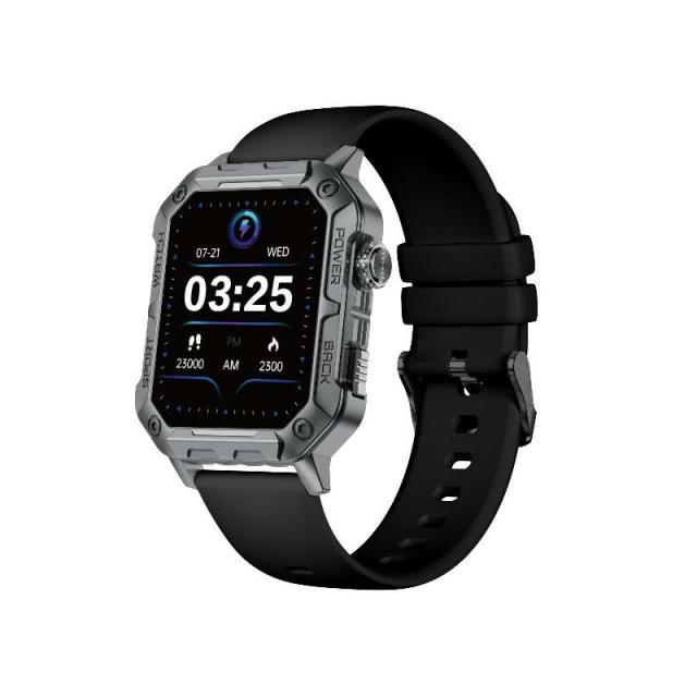 Nilox - NXSWTRAILWATCH Relojes inteligentes y deportivos 4,85 cm (1.91") Digital 320 x 385 Pixeles Pantalla táctil Acero inoxida